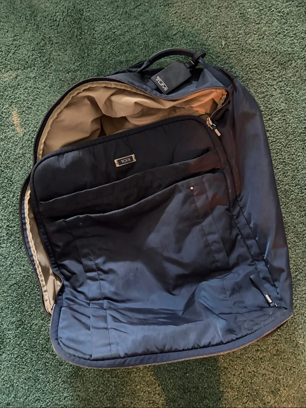 TUMI Voyageur Nylon Soft Side International 2-Wheel Carry-On 21” Navy Blue